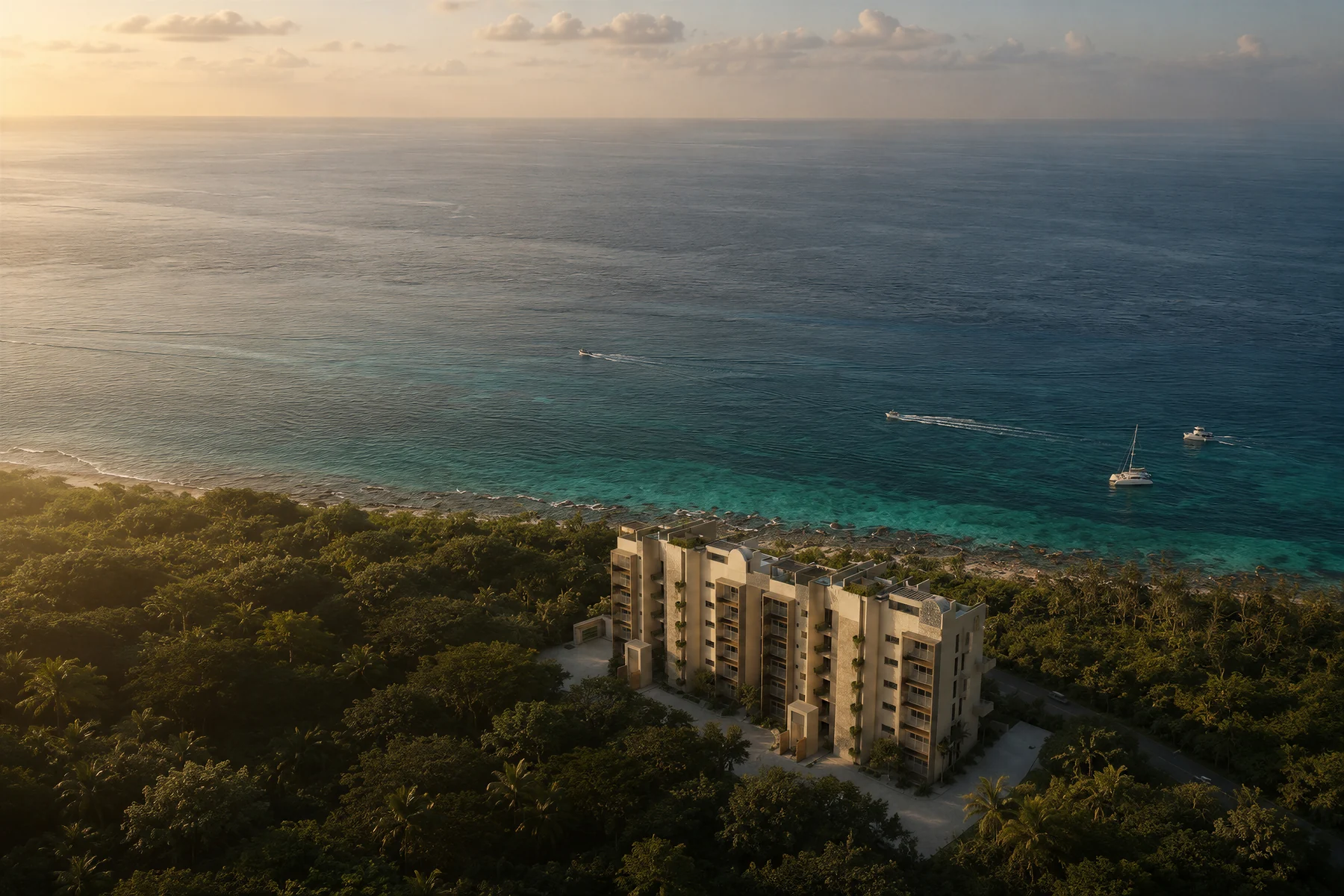 Residencias vistas desde el aire